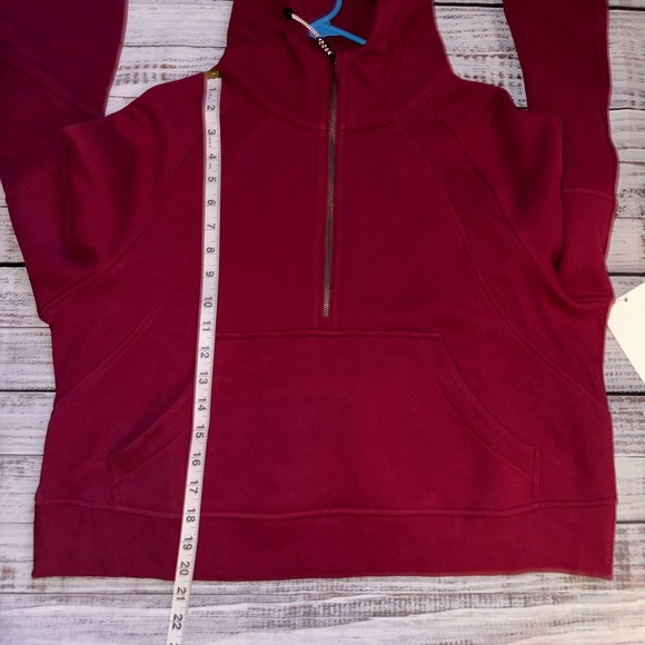Lululemon Scuba Oversized Half-Zip Hoodie - M/L Pomegranate NWT - Picture 9 of 11